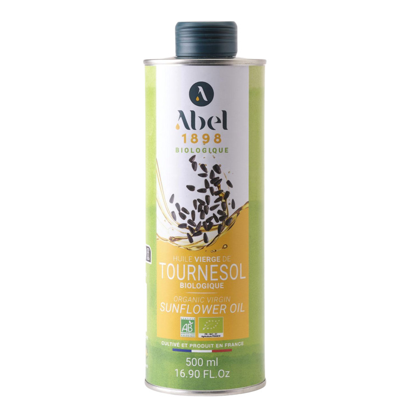 Organic virgin sunflower oil can 50cl