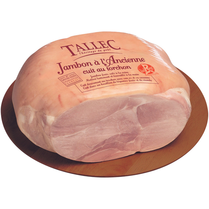 Traditional Label Rouge ham cooked in cloth LPF ±7kg
