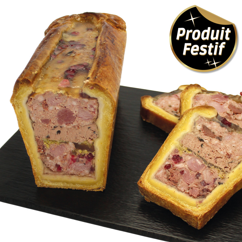 Pâté en croûte 1/2 de chevreuil aux airelles ±2,25kg