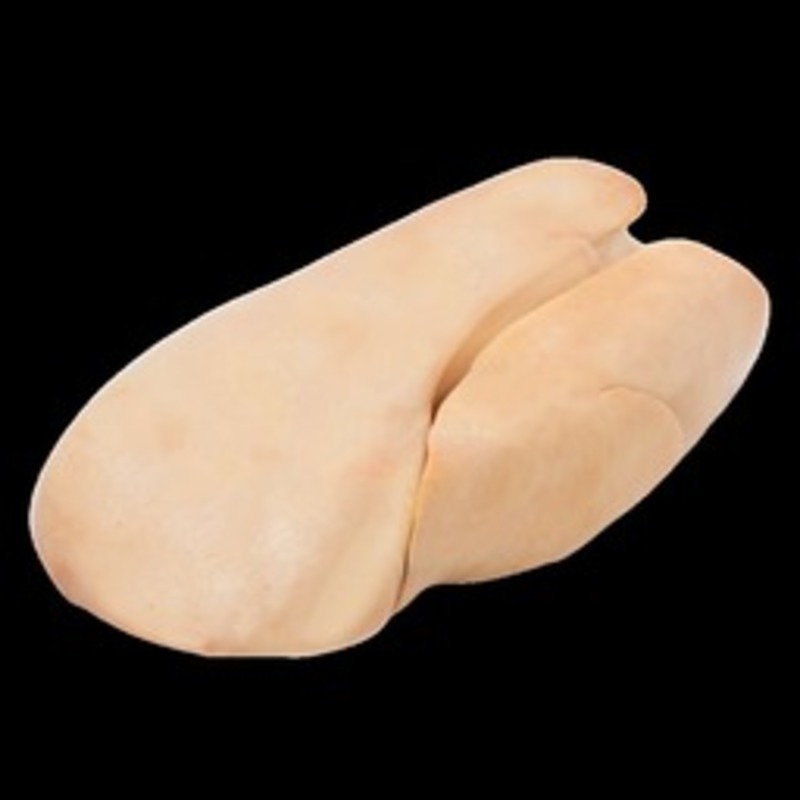 Foie gras de canard cru extra déveiné origine Hongrie/Bulgarie s/ vide ±400-650g