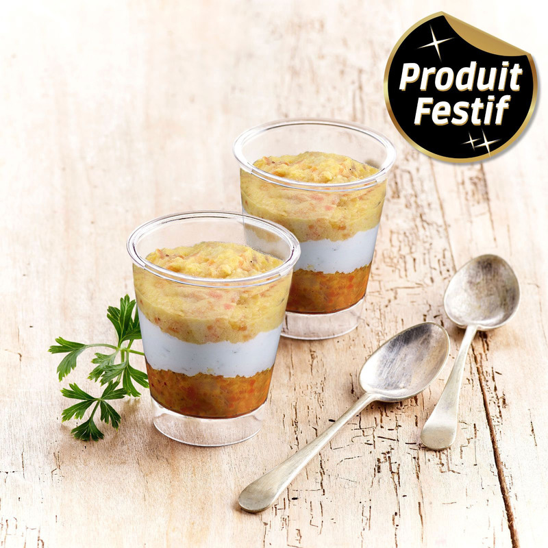 Verrine fromage de chèvre carotte butternut 4x40g