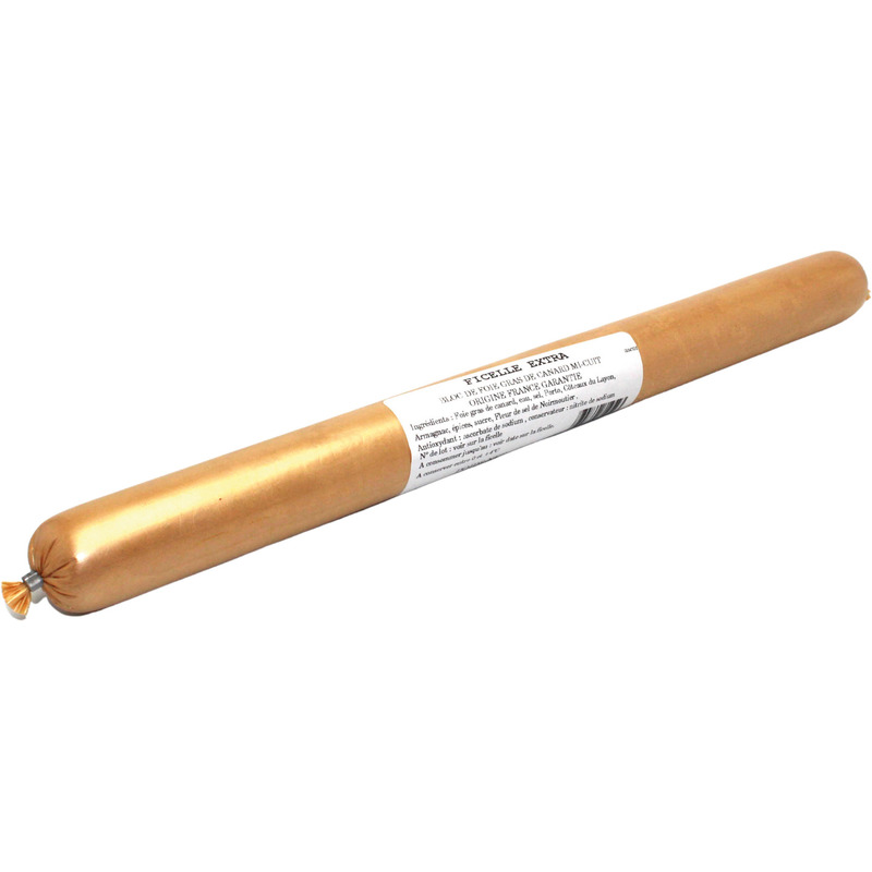 Bloc de foie gras de canard français mi-cuit rouleau 250g
