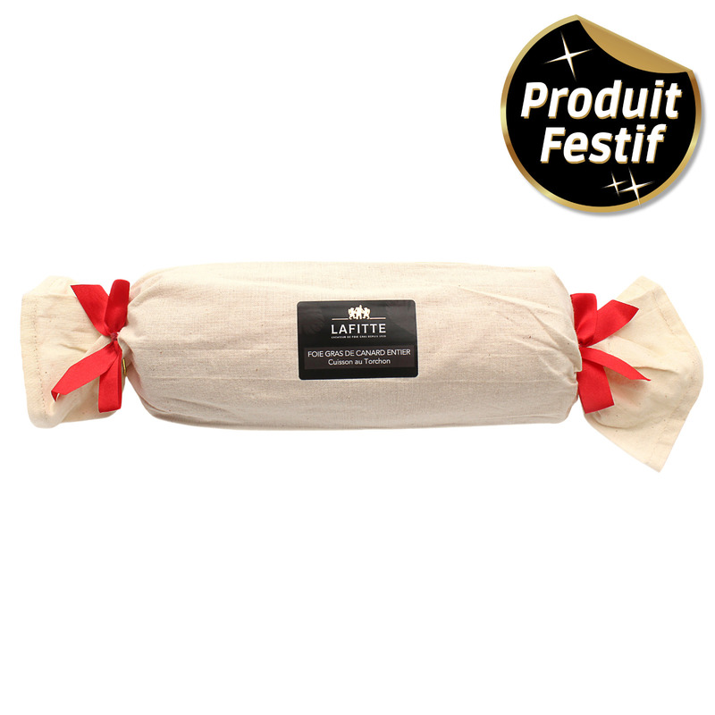 Foie gras de canard IGP Sud-Ouest entier mi-cuit au torchon ±900g