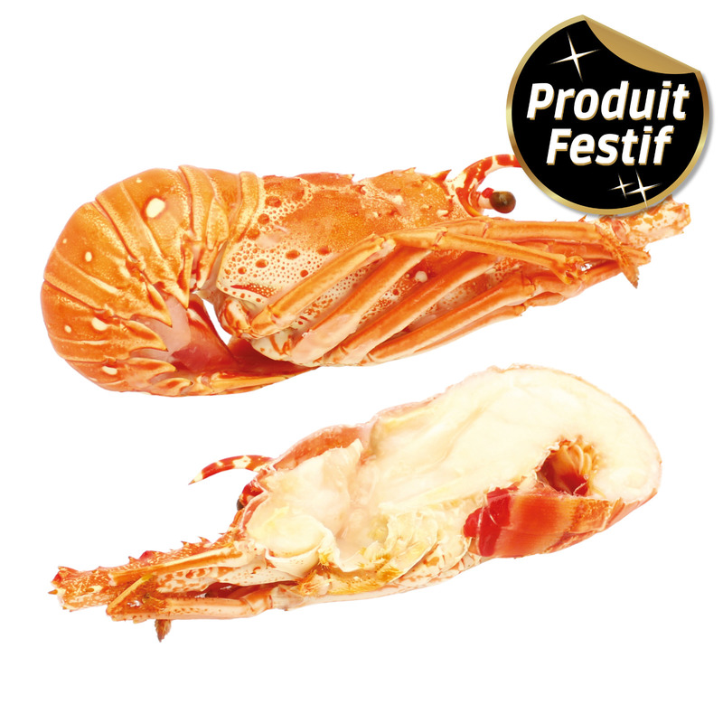 ❆ Langouste cuite 1/2 tête lavée origine Caraïbes ±190g