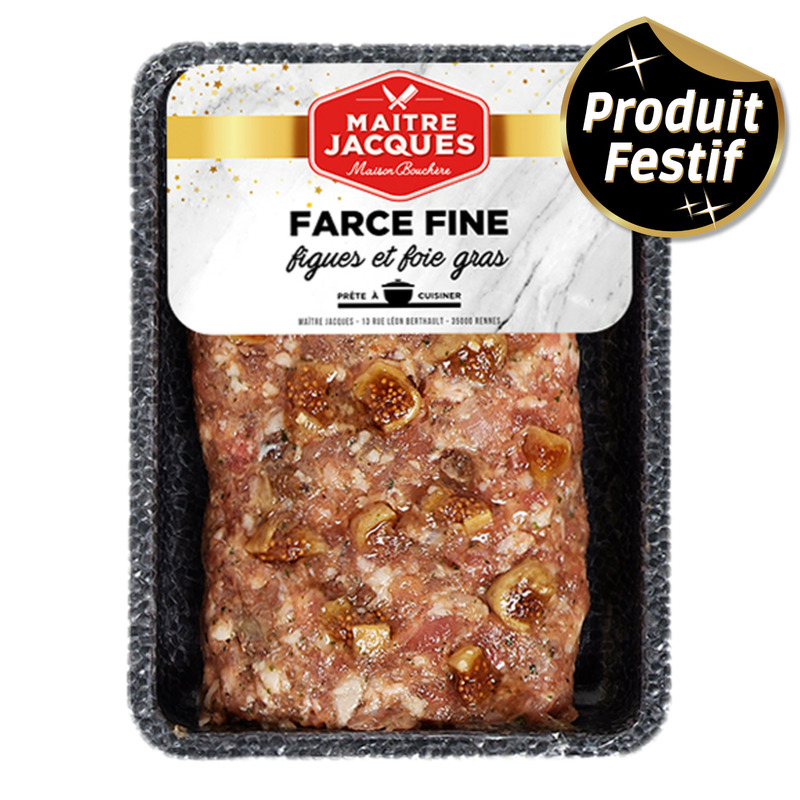 Fig and duck foie gras 11% stuffing 400g