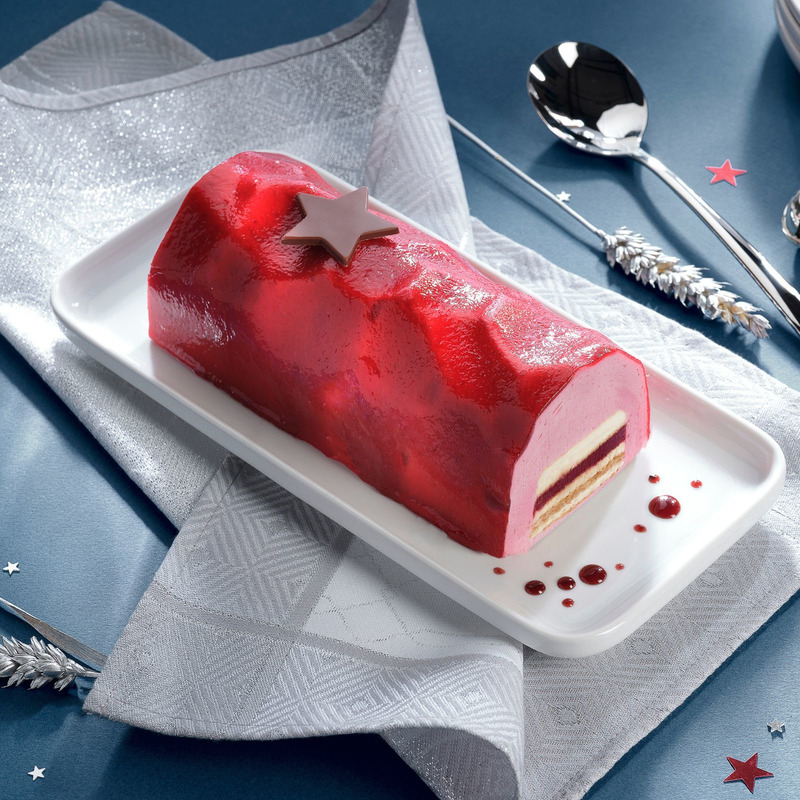 ❆ Yule log red fruits 8 portions 536g