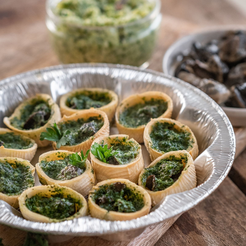❆ Crouski's® escargots en croûte barquette CPET recyclée x12 95g