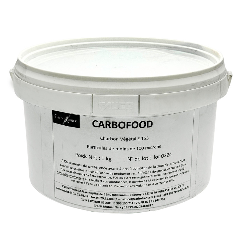 Food vegetable charcoal powder bucket 1kg