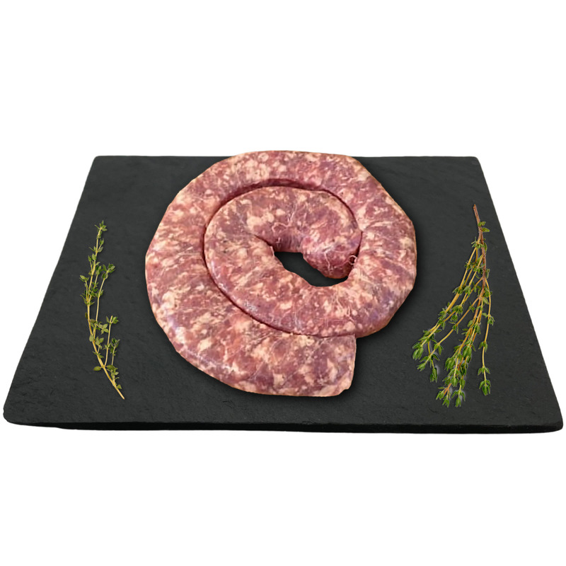 Saucisse fraîche de porc noir de Bigorre ±500g