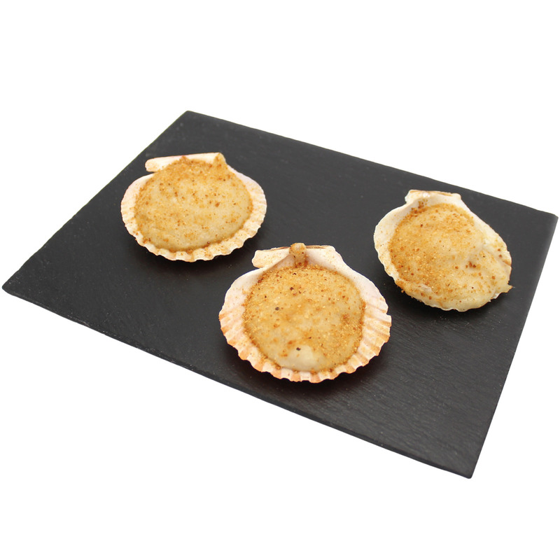 ❆ Breton style cooked baby scallops x12 240g