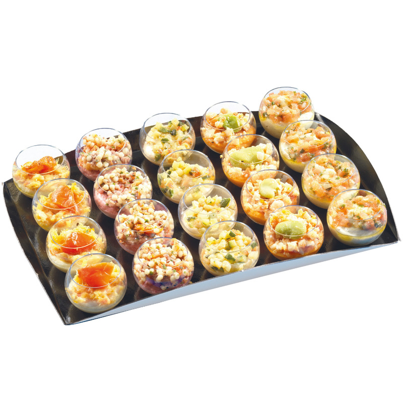 ❆ Verrines sphère Majestic sur plateau x20 375g