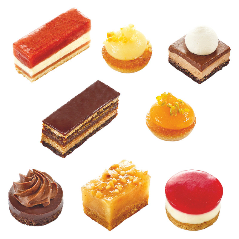 ❆ Petits fours Saint‑Germain sur plateau sous cloche x48 685g