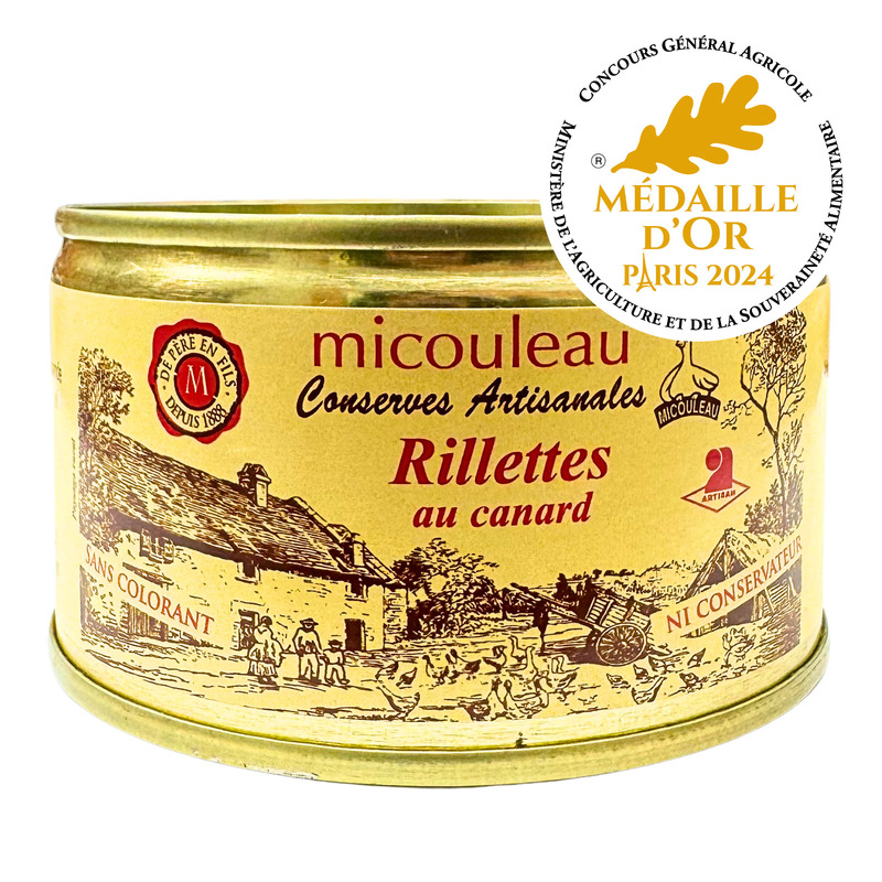 Rillettes au canard boîte 180g