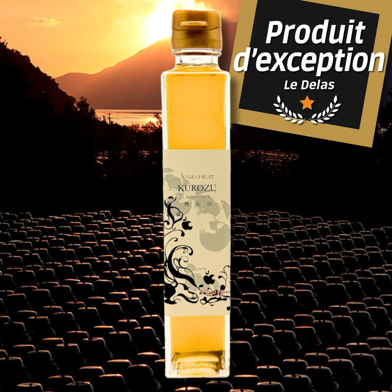 Condiment japonais au vinaigre noir de riz  et de pomme flacon 200ml