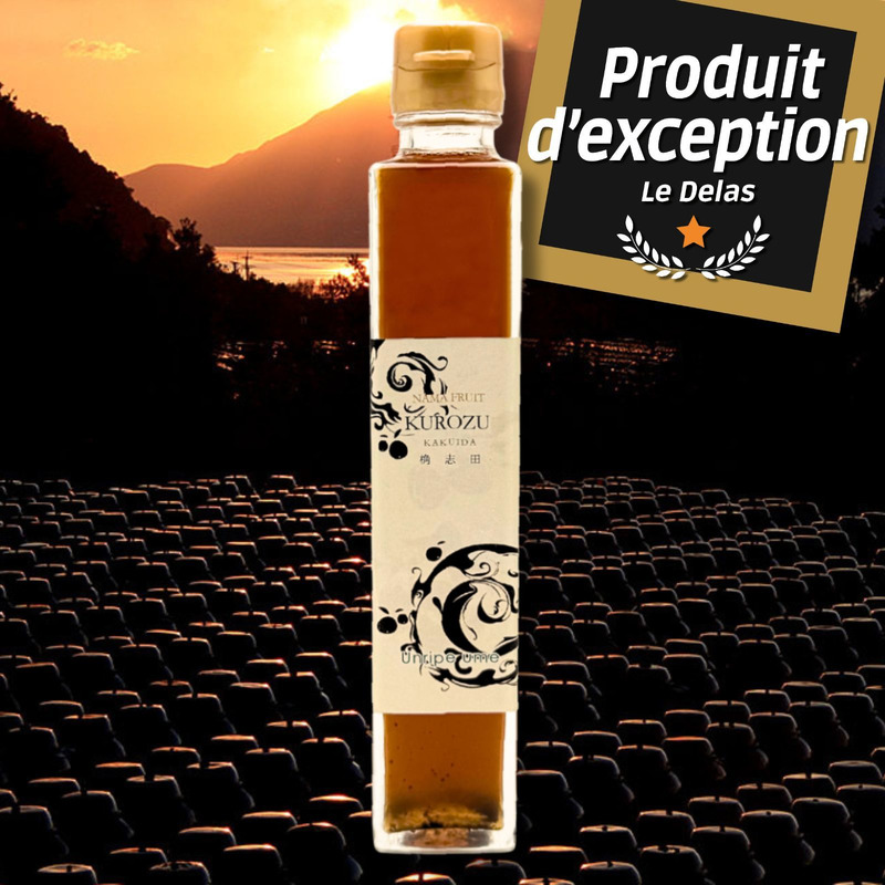 Condiment japonais au vinaigre noir de riz et de prune Ume flacon 200ml