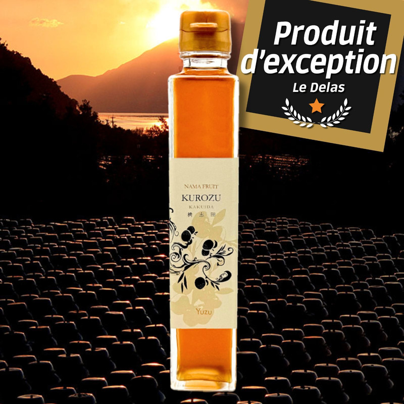 Condiment japonais au vinaigre noir de riz et de yuzu flacon 200ml