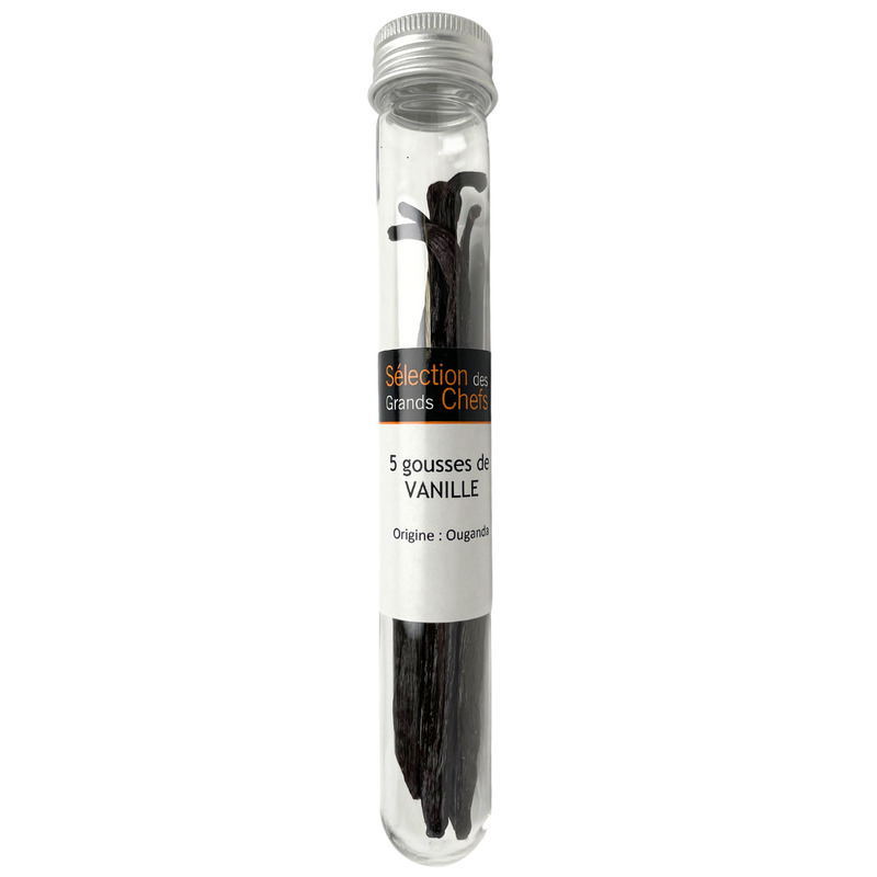 Gousse de vanille d'Ouganda tube x5