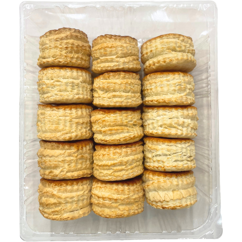 Round pure butter puff pastry case to fill x30 1.5kg