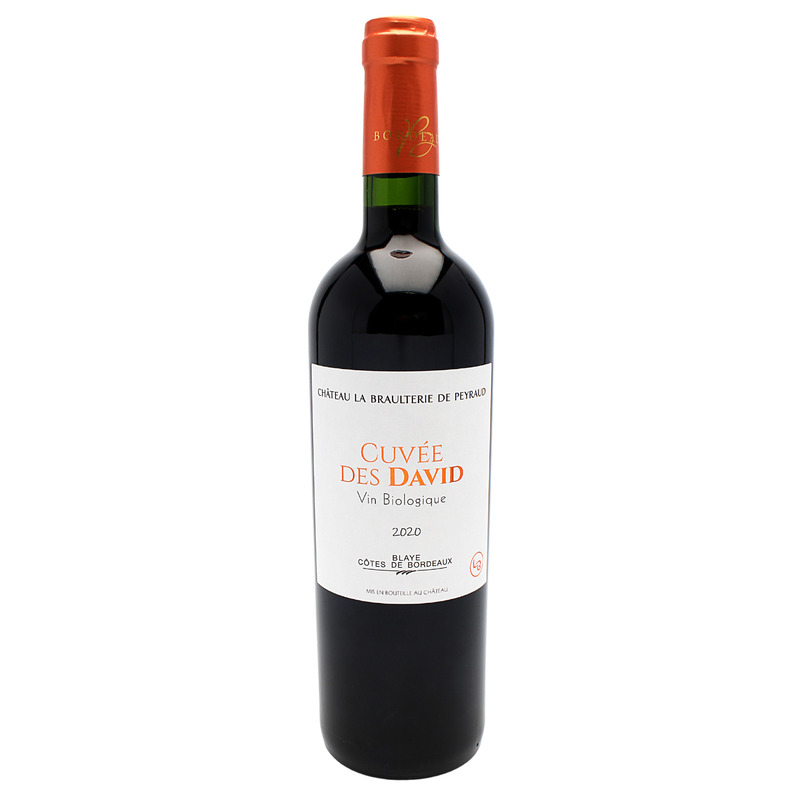 Blaye Côte de Bordeaux Château La Braulterie de Peyraud Cuvée des David BIO 2020 75cl