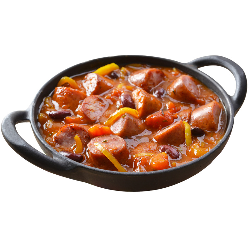 Rougail saucisse de porc français aux haricots rouges barquette 1,8kg