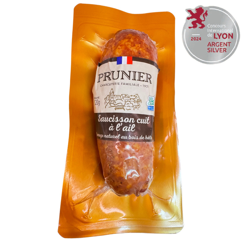 Garlic sausage boyau naturel LPF 220g