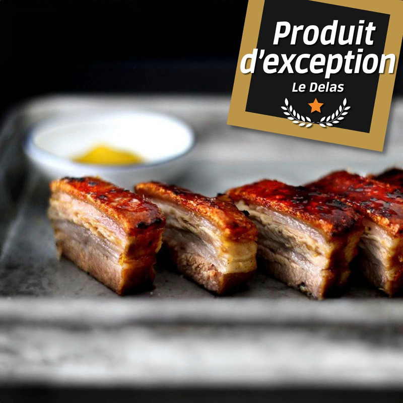 Cooked flax-fed EBE French pork belly 1/2 ±2kg