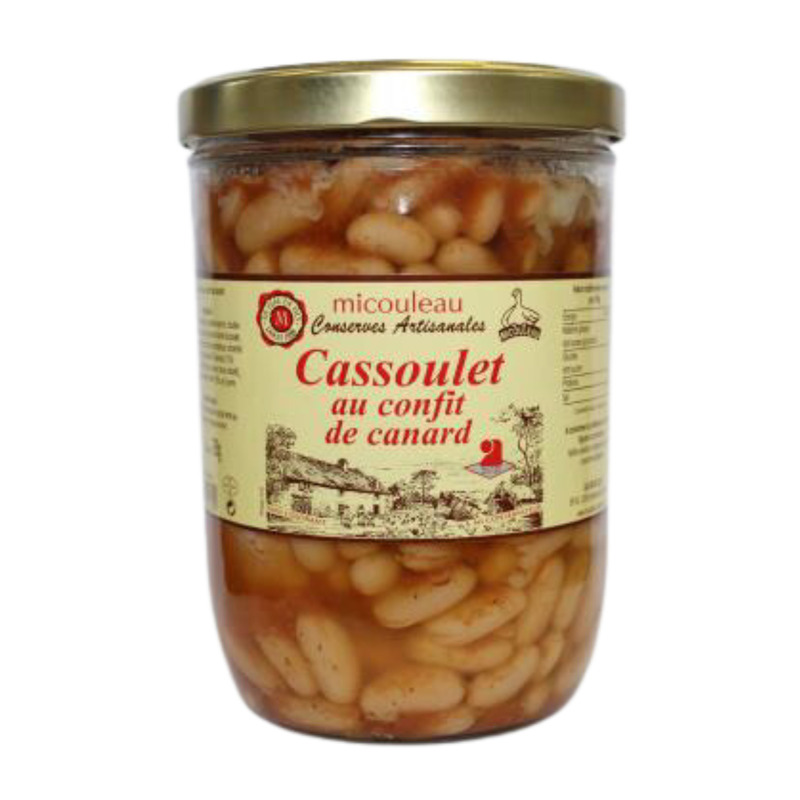 Cassoulet au confit de canard et saucisse de Toulouse bocal 765g