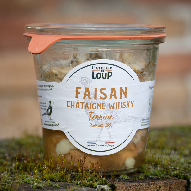 Pheasant terrine with chestnuts and whisky verrine 200g