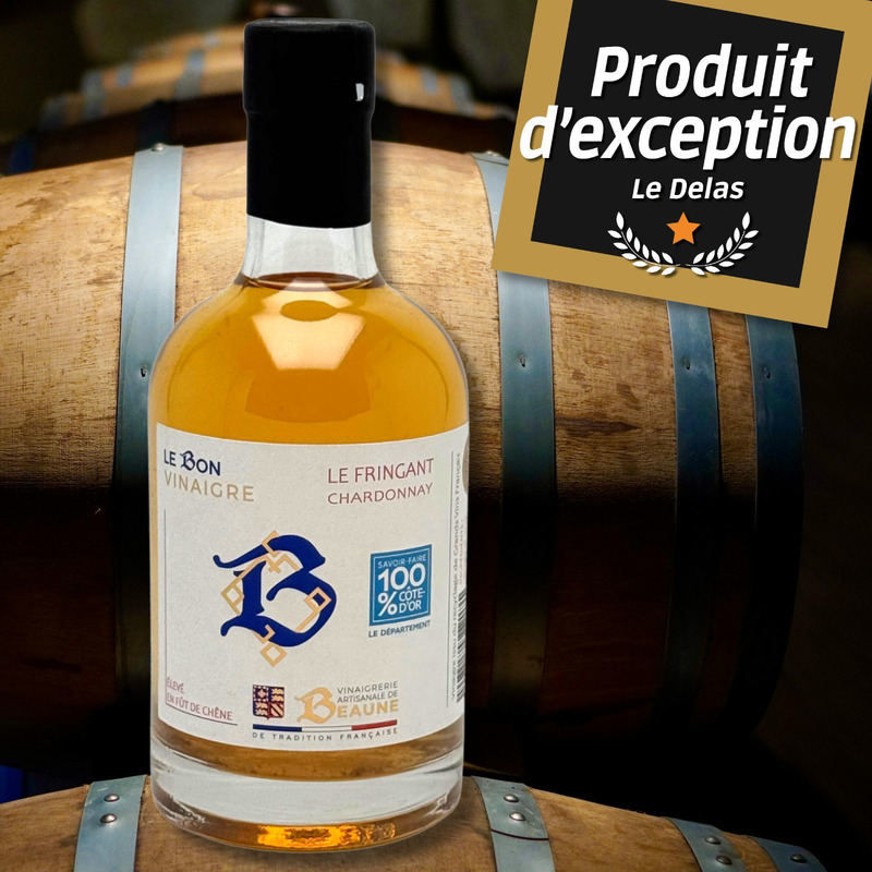 Le Bon Vinaigre | Vinaigre de vin blanc Chardonnay Le Fringant 35cl
