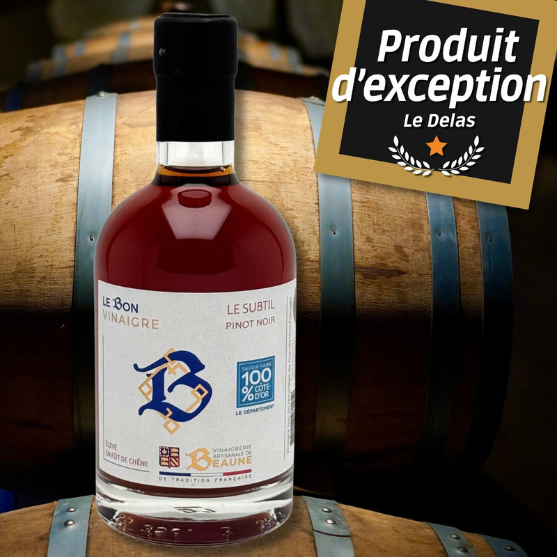 Le Bon Vinaigre | Vinaigre de vin rouge Pinot Noir Le Subtil 35cl