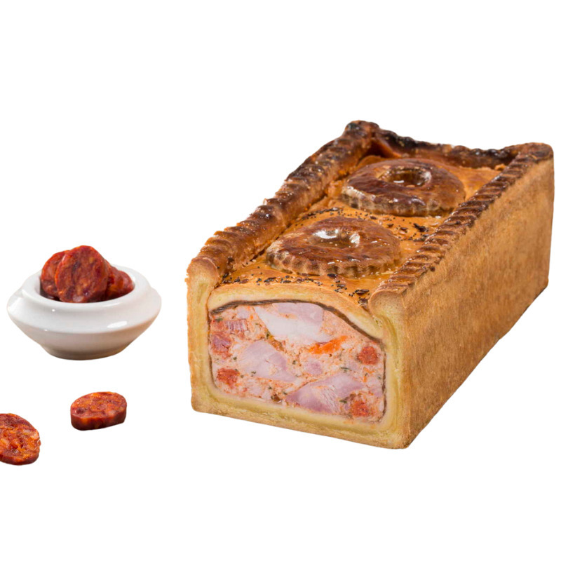 Pâté en croûte with ckicken and chorizo  ±2,46kg