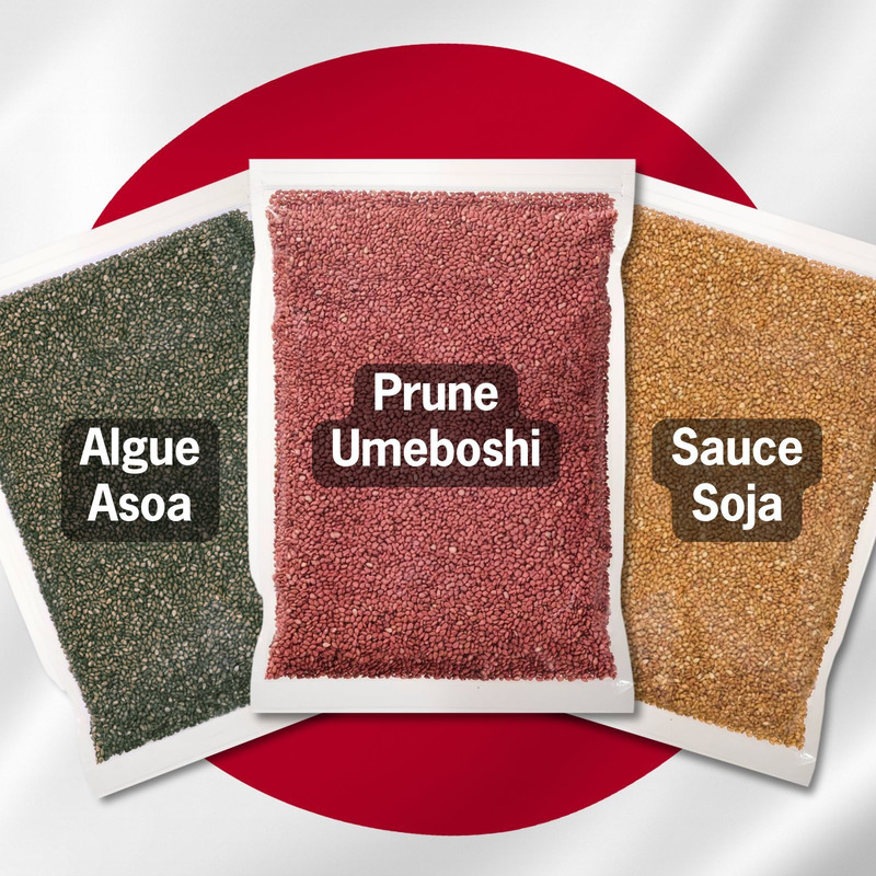 Graines de sésame à l'algue aosa sachet 200g