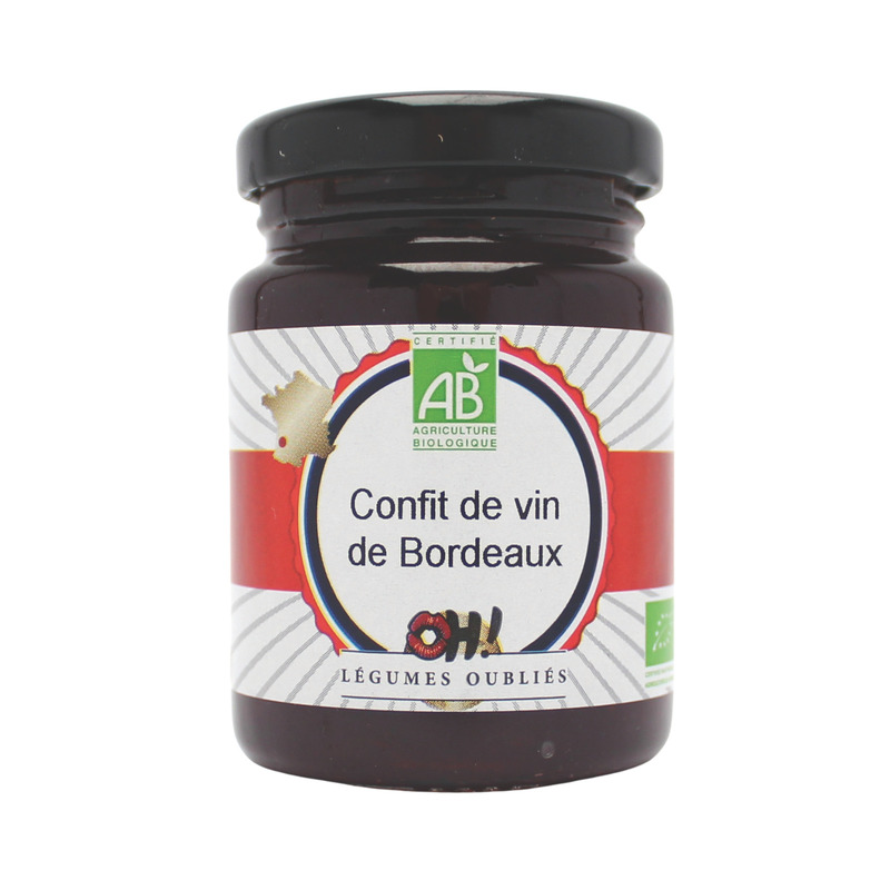 Confit de vin de Bordeaux BIO bocal 120g