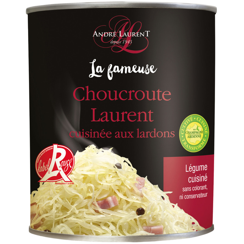 Choucroute cuisinée avec lardons Label Rouge 4/4