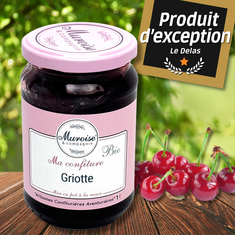Confiture artisanale de griotte BIO pot 350g
