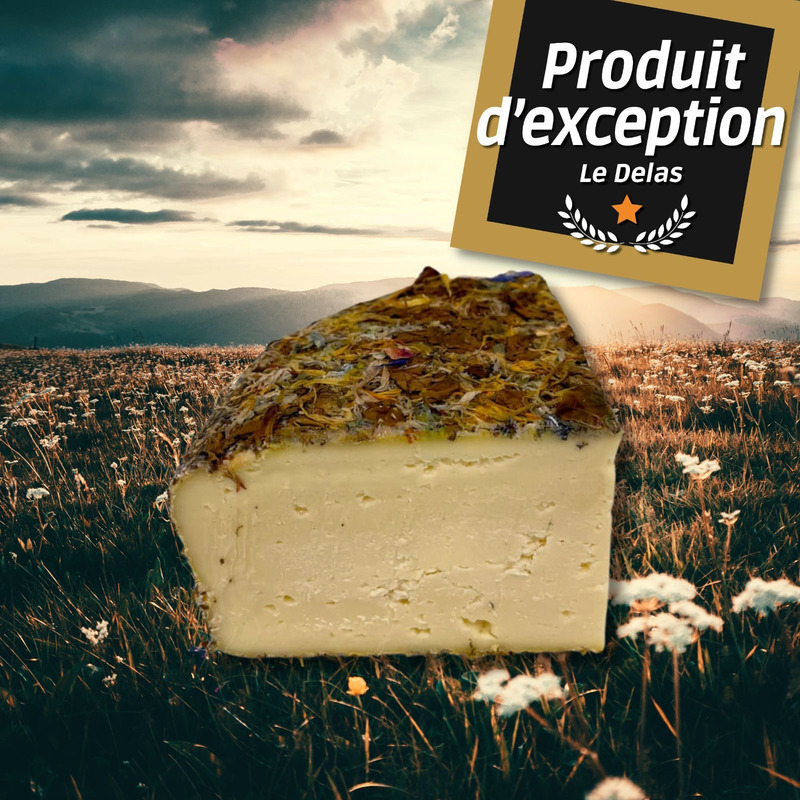 Tommette fermière aux fleurs au lait cru des Vosges 1/4 ±375g