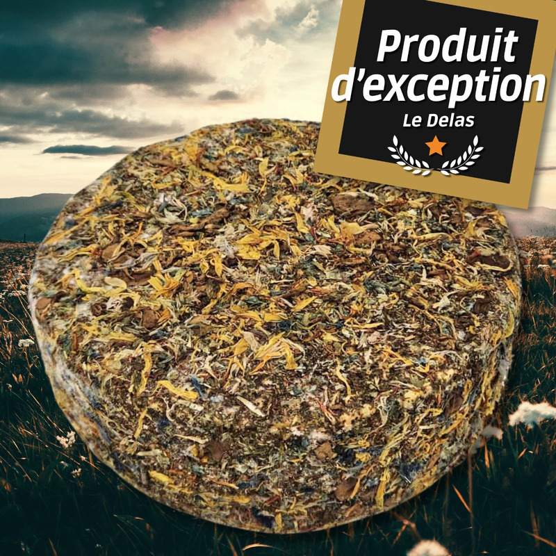 Tommette fermière aux fleurs au lait cru des Vosges ±1,5kg