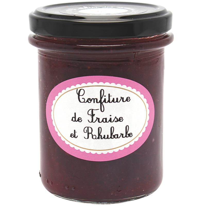 Confiture de fraise et rhubarbe 220g