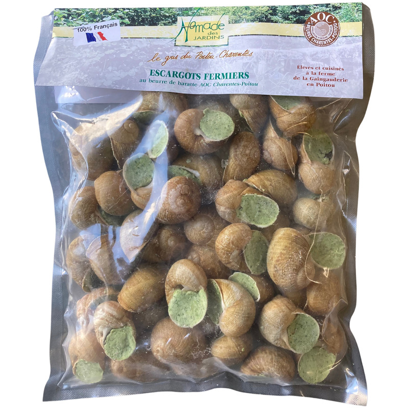 ❆ Very large French grey stuffed snails with AOC Charentes-Poitou butter 4x12
