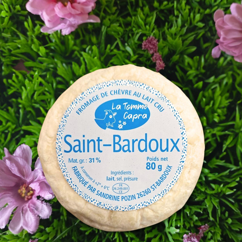 Saint-Bardoux matured french raw goat's milk wooden case 8x80g