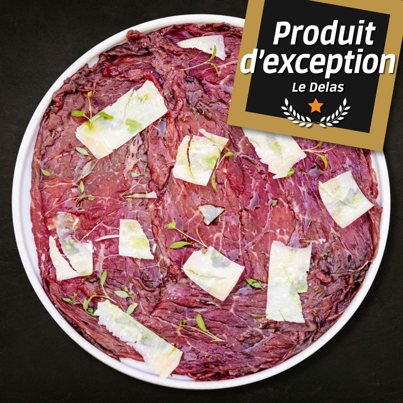 ❆ Faux-filet de boeuf nacré entier pour carpaccio ±1,6kg