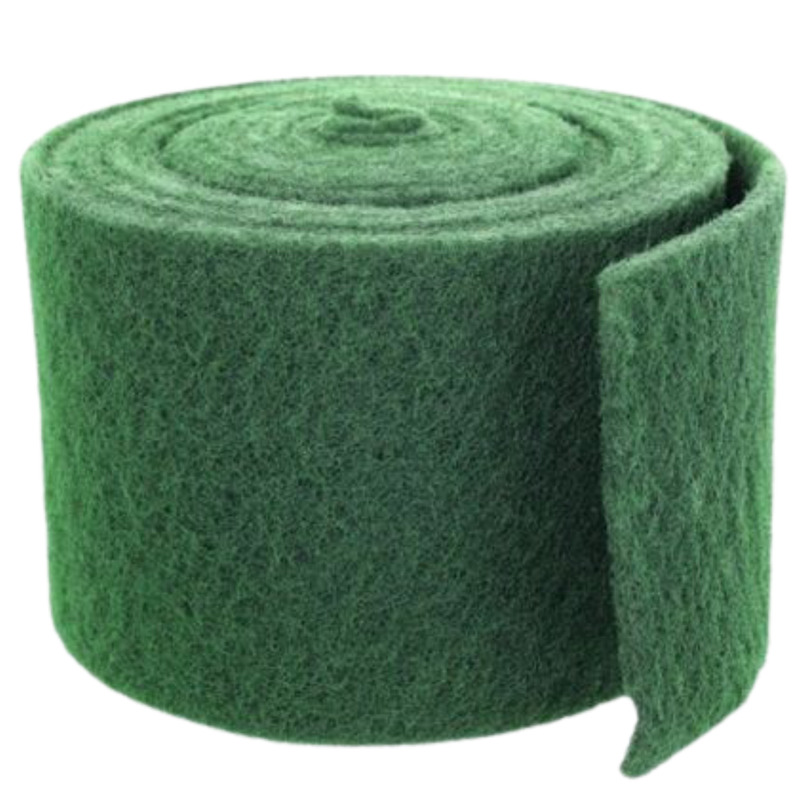 Green abrasive pad roll 14cm x3m
