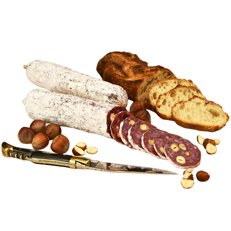Dry sliced turkey and beef speciality with hazelnuts ±300g
