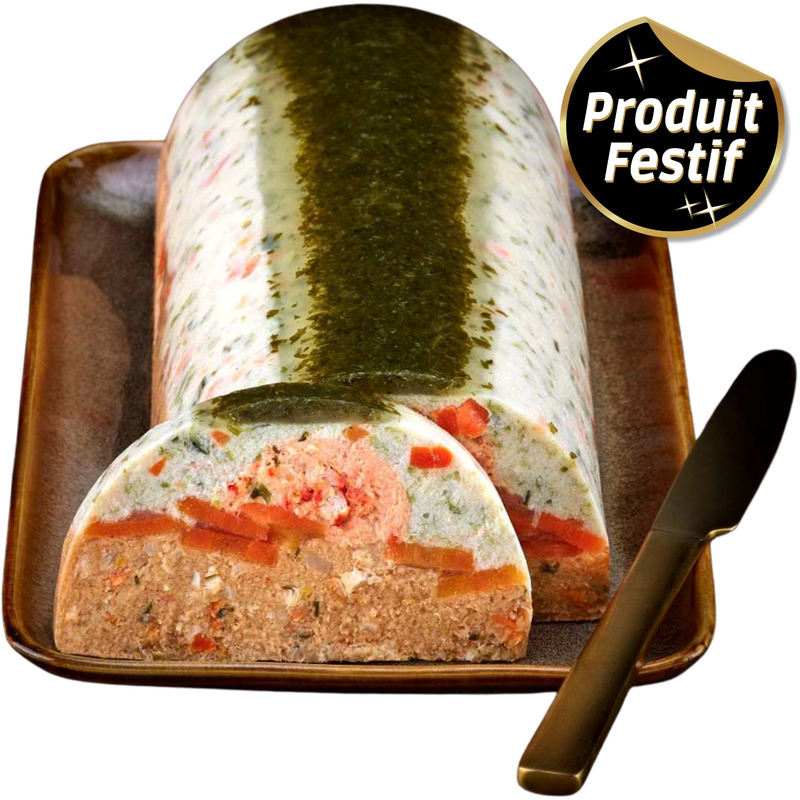 Bûche tourteau homard et son coeur homard 1,2kg