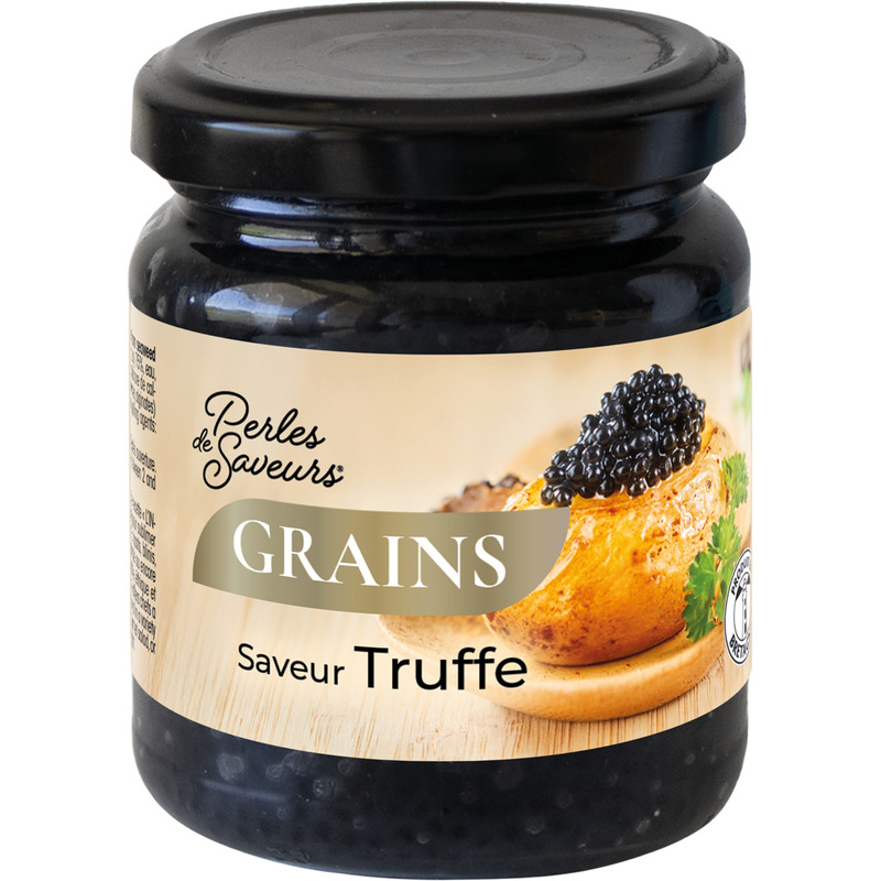 Truffle-flavoured encapsulated pearls jar 180g