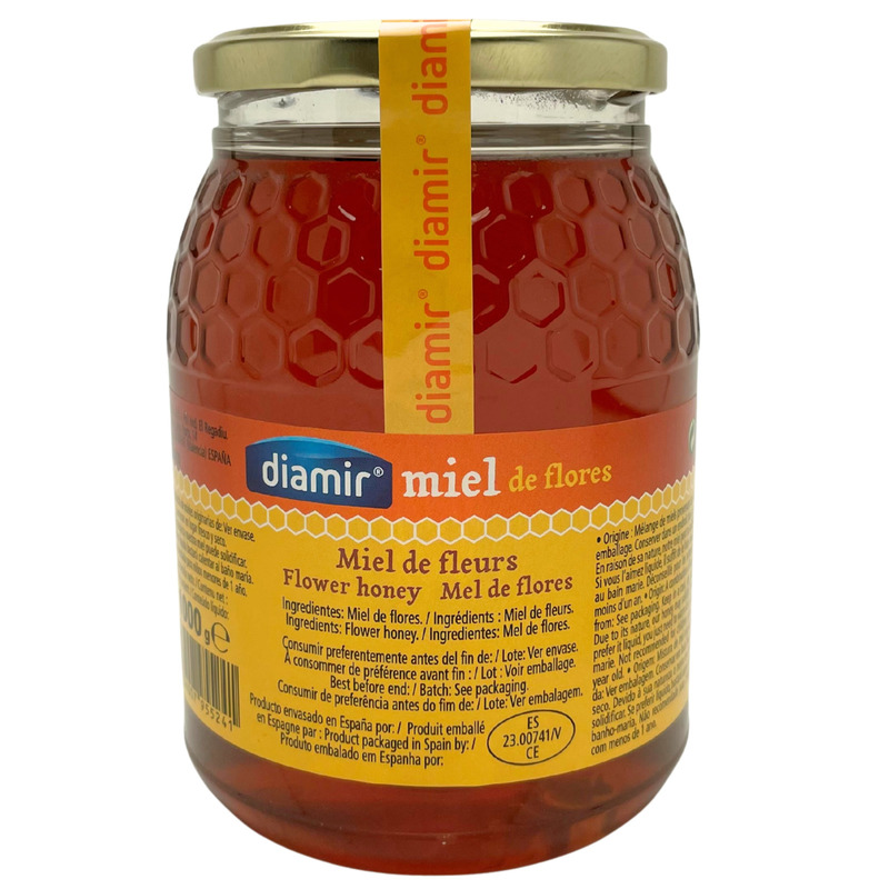 Flowers honey plastic jar 1kg