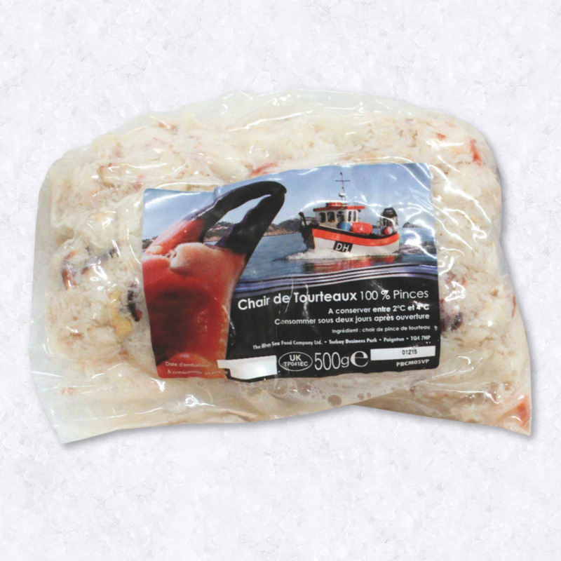 Chair de tourteaux fraîche cuite 500g