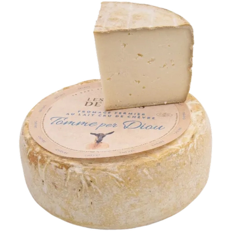 Farmhouse pure raw goat's milk cheese Per Diou 1/2 ±1.25kg