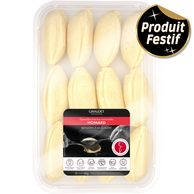 Quenelle de homard à la cuillère fraîche s/ at 12x80g