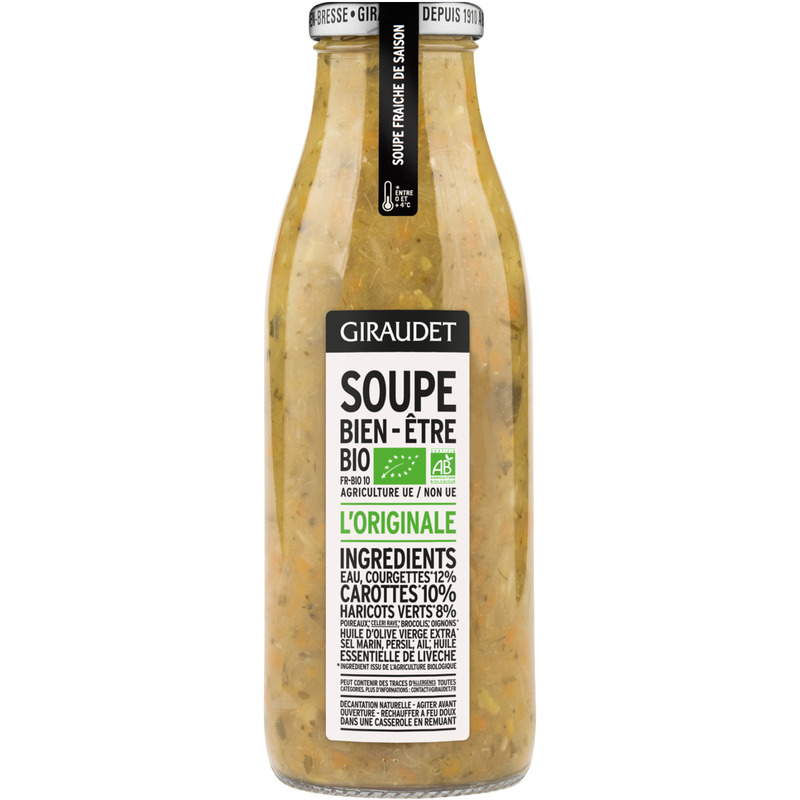Organic fresh soup Bien-Être L'Originale bottle 50cl